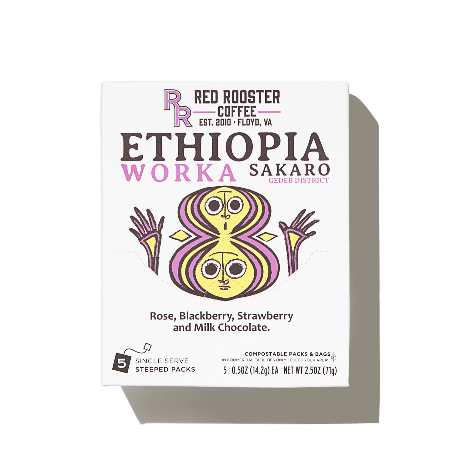 Single Serve Steeped Coffee - Ethiopia Worka Sakaro 6pk